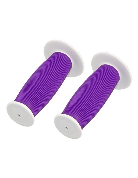 Mushroom Grips 7/8 long 115mm White/Purple.